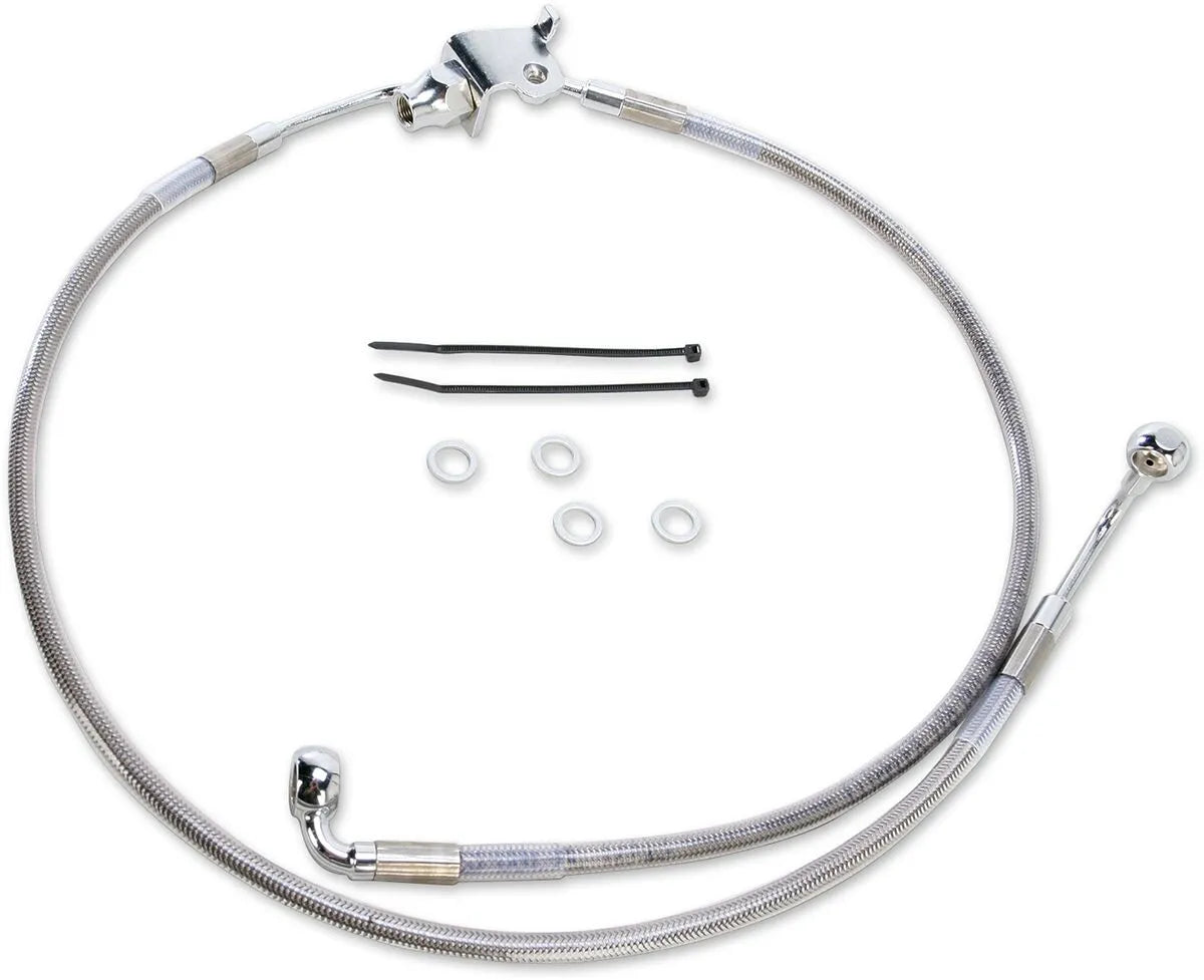 Drag Specialties Stainless Steel Brake Line Kit Rear