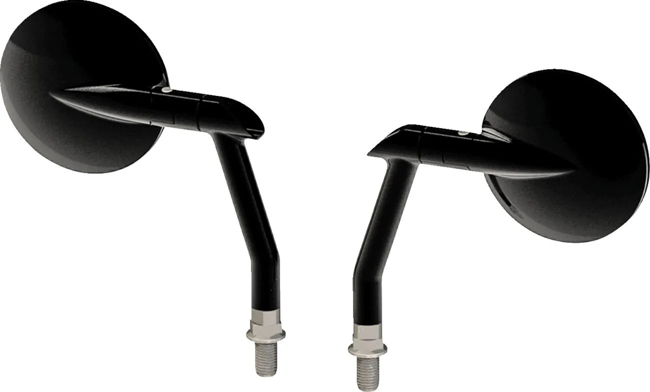 Burly Brand Hot Rod Mirrors - Black Anodized