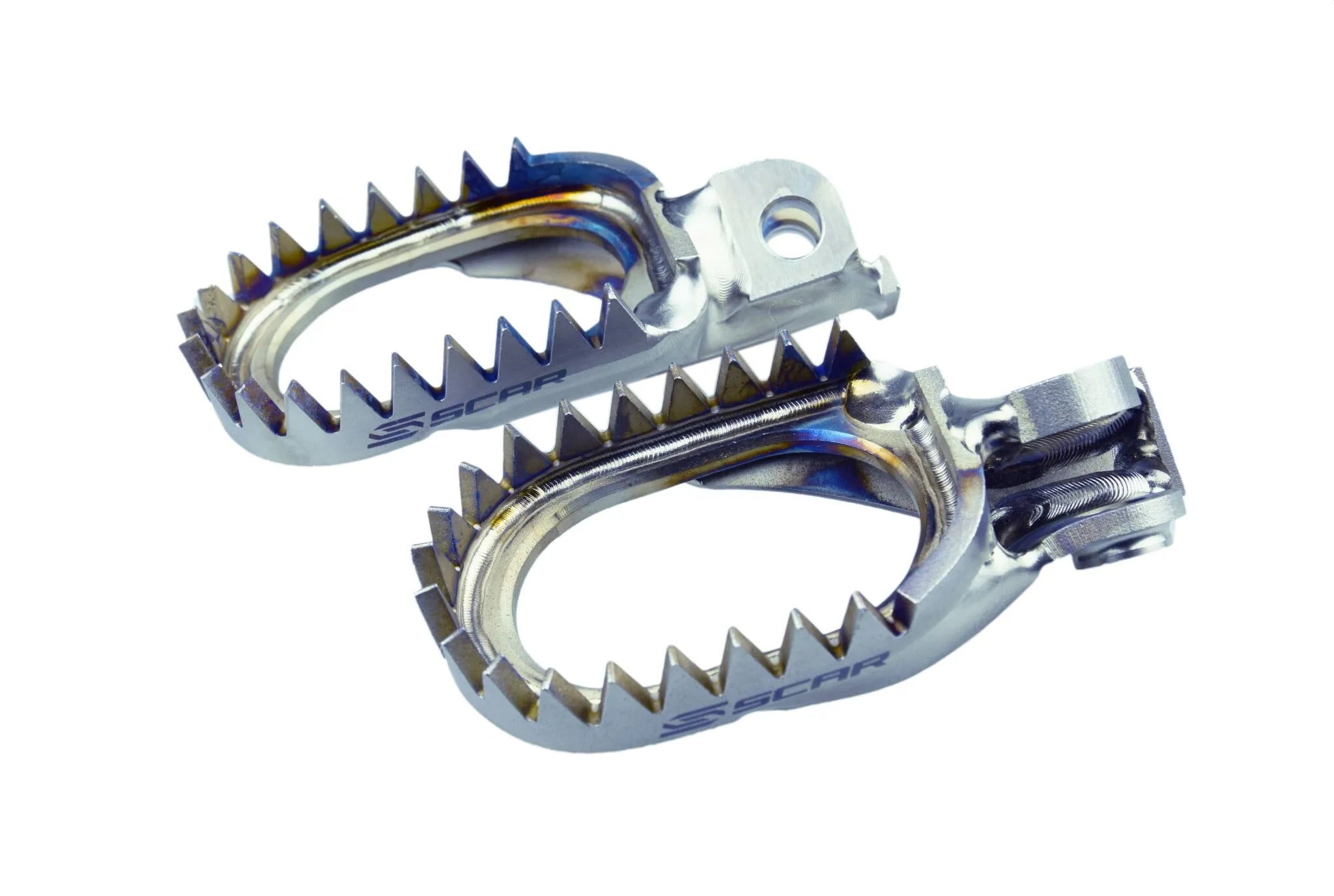 Scar Anti Mud Titanium Footpegs