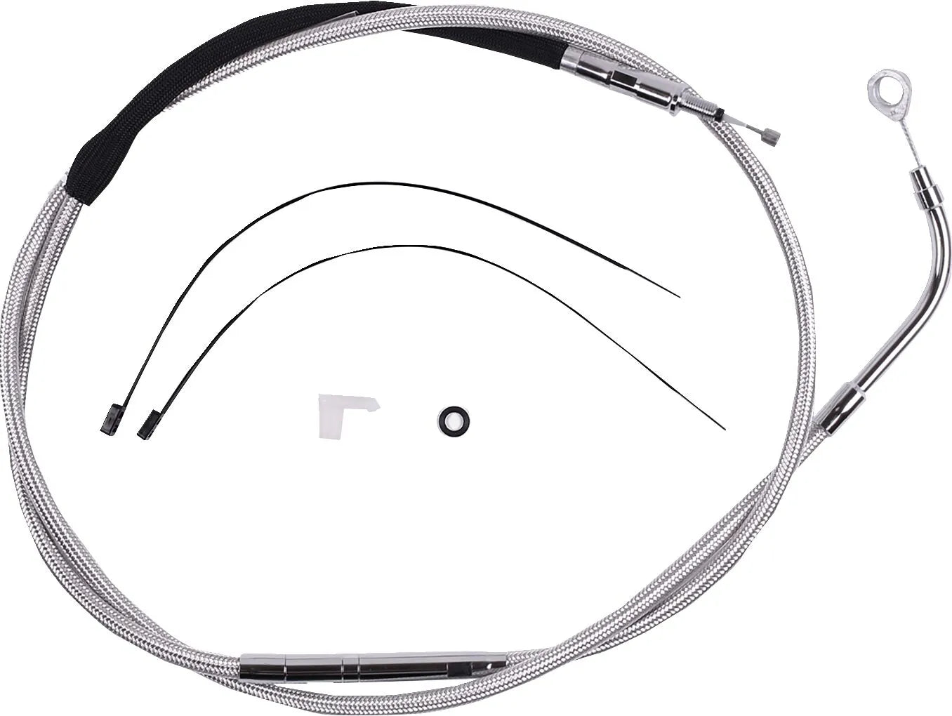 Magnum Shielding Polished Clutch Cable For Harley Davidson