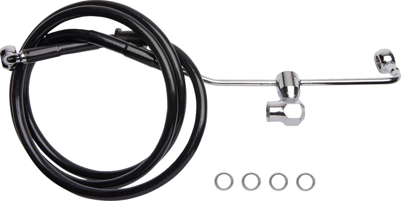Drag Specialties Rear Brake Line For Non-abs Systems