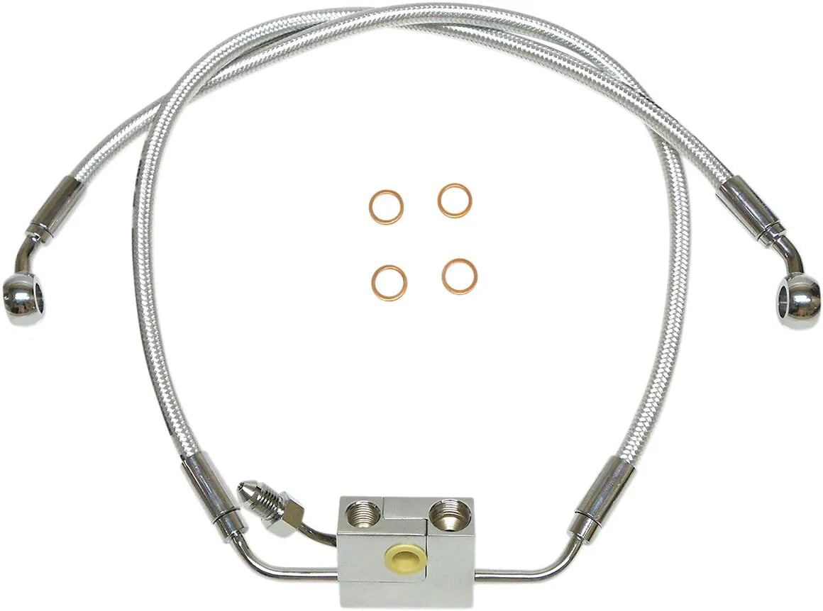 Magnum Shielding Front Lower Brake Line Kit With Abs