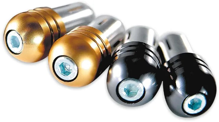 Renthal Handlebar End Plugs - Gold Aluminum