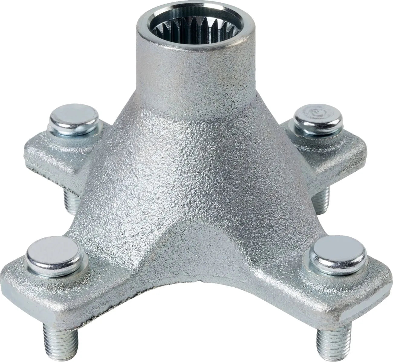 Moose Offroad Wheel Hub - Rear, Polished Silver
