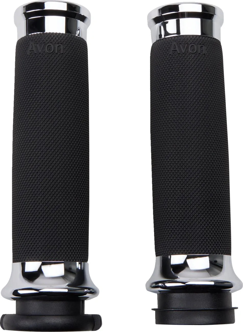 Slyfox Chrome Grips - 1" Handlebar