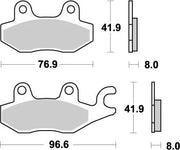 Moto-master Nitro Atv Brake Pads Sintered Metal