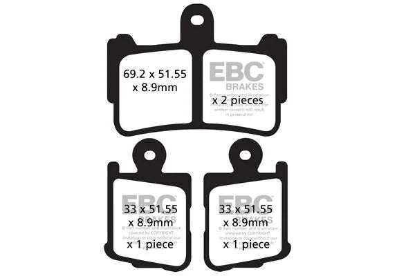 Ebc Fa-hh Series Sintered Brake Pads