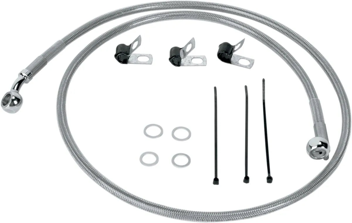 Drag Specialties Stainless Steel Brake Line Kit 44.25"